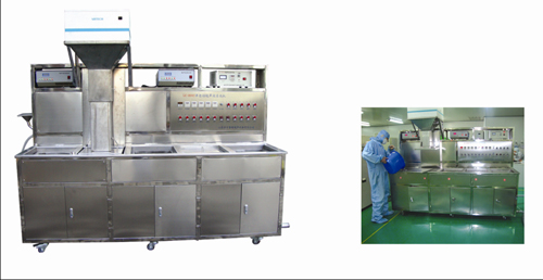 半自動(dòng)晶片夾具超聲波清洗機(jī)(圖1) 半自動(dòng)晶片夾具超聲波清洗機(jī)(圖1)